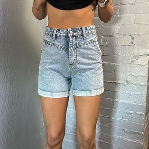 High Rise Jean Shorts